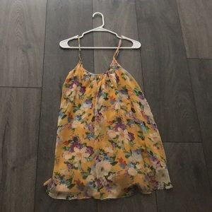 Urban Outfitters Yellow Floral Dress